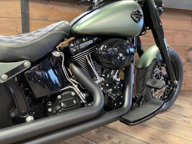 Harley Davidson FLS Softail Custom Denim Green Custom Re