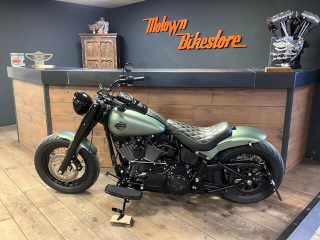 Harley Davidson FLS Softail Custom Denim Green Custom Re
