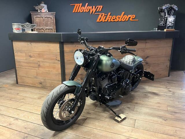 Harley Davidson FLS Softail Custom Denim Green Custom Re