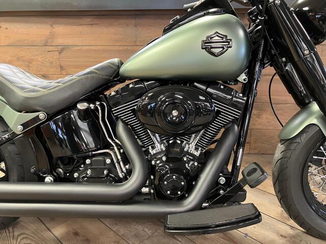 Harley Davidson FLS Softail Custom Denim Green Custom Re
