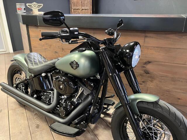 Harley Davidson FLS Softail Custom Denim Green Custom Re